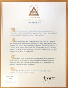 illuminati letter